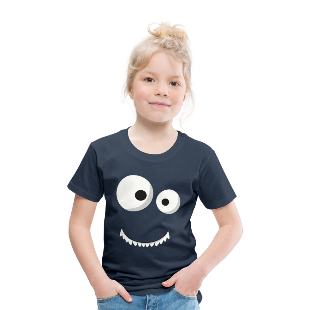 Kinder Premium T-Shirt - Monster Design - Navy