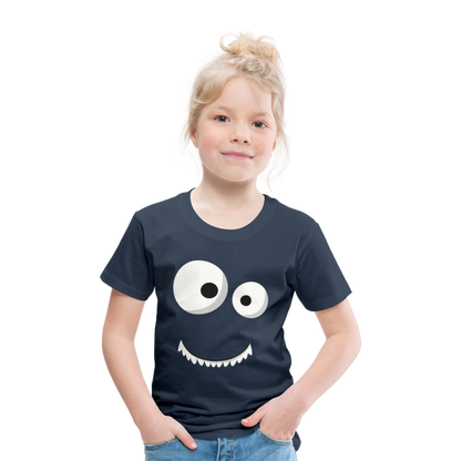 Kinder Premium T-Shirt - Monster Design - Navy