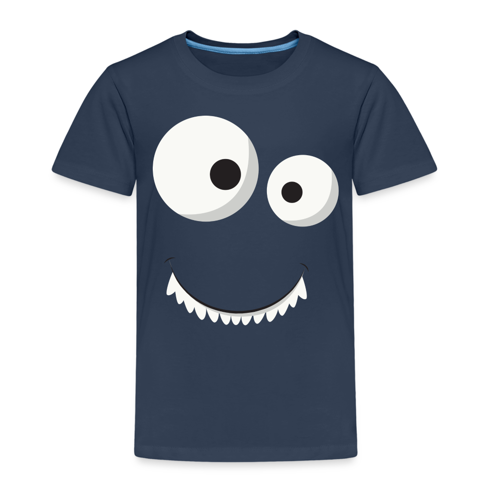 Kinder Premium T-Shirt - Monster Design - Navy