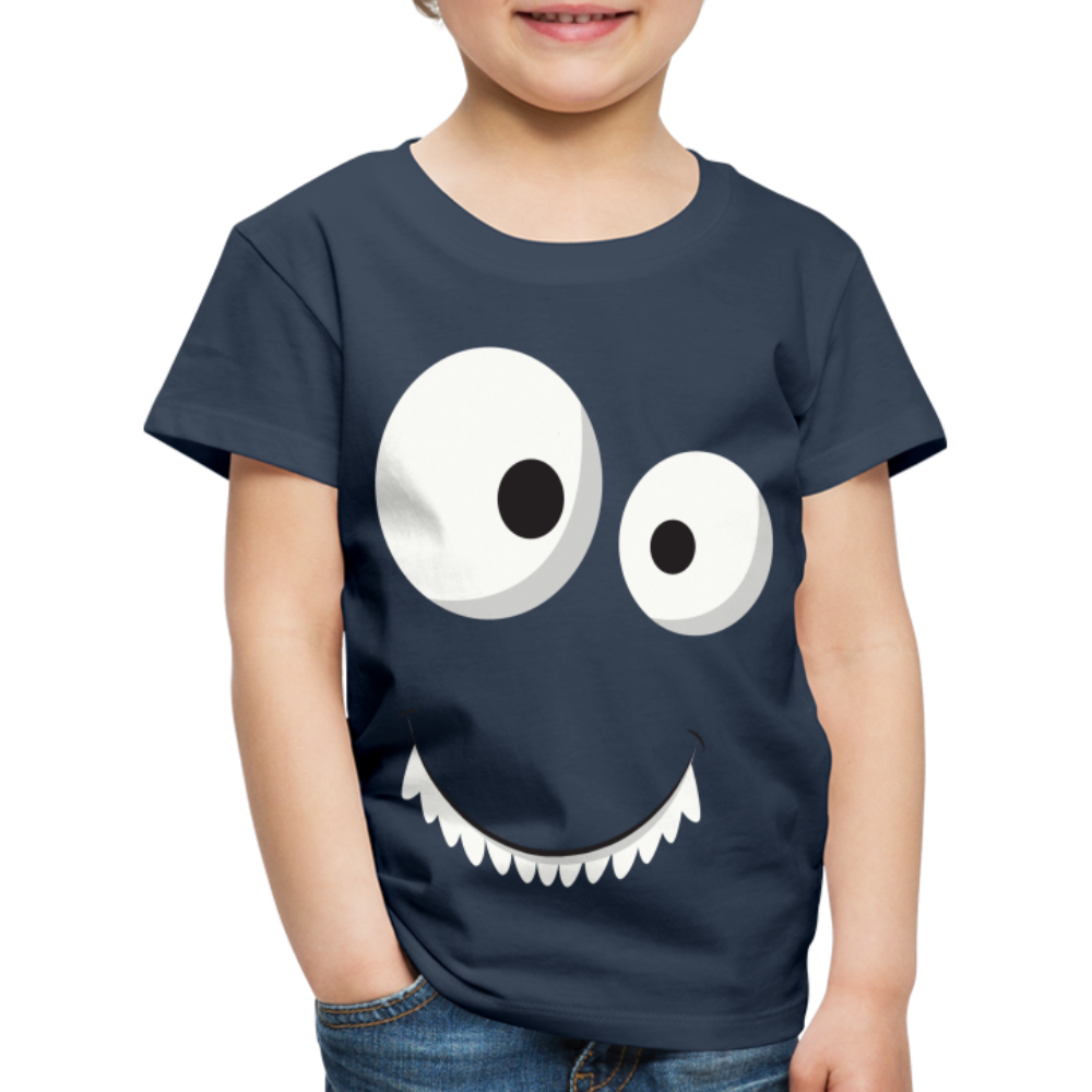 Kinder Premium T-Shirt - Monster Design - Navy