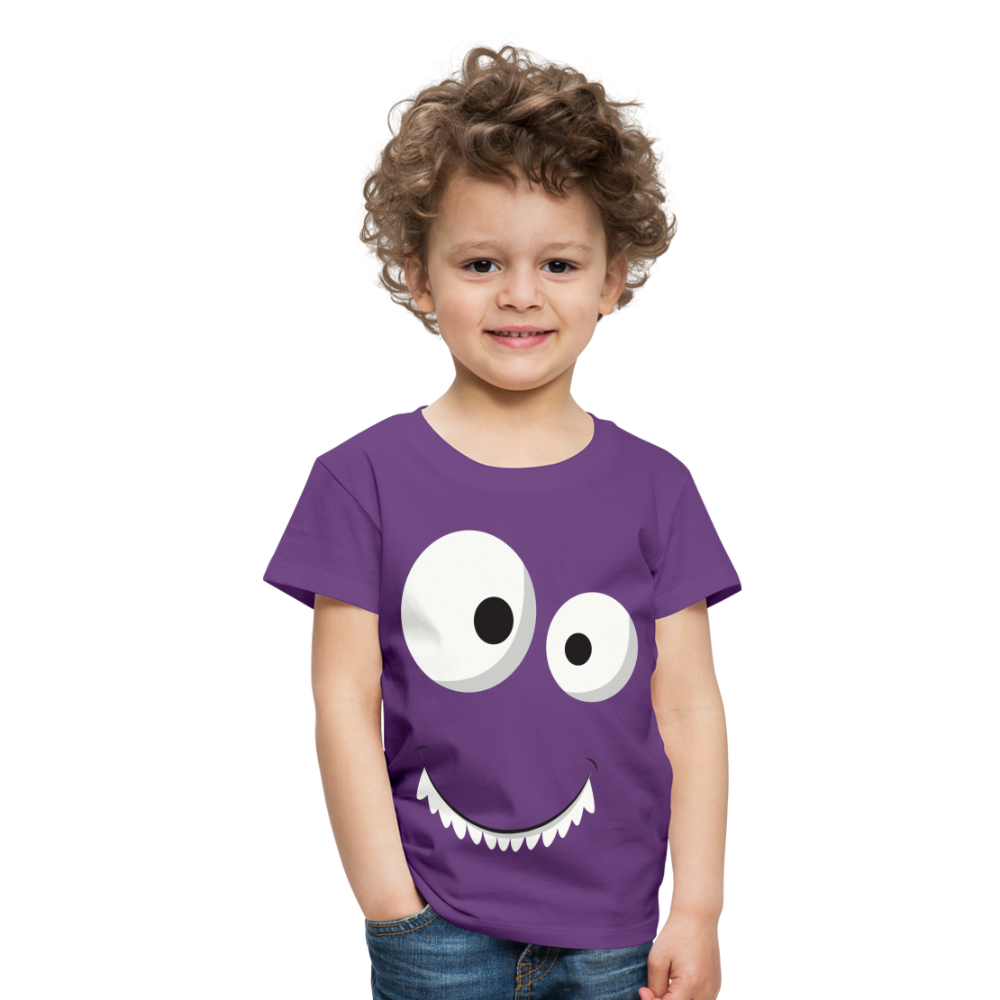 Kinder Premium T-Shirt - Monster Design - Lila