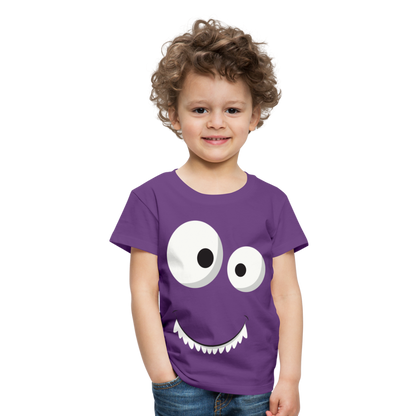 Kinder Premium T-Shirt - Monster Design - Lila