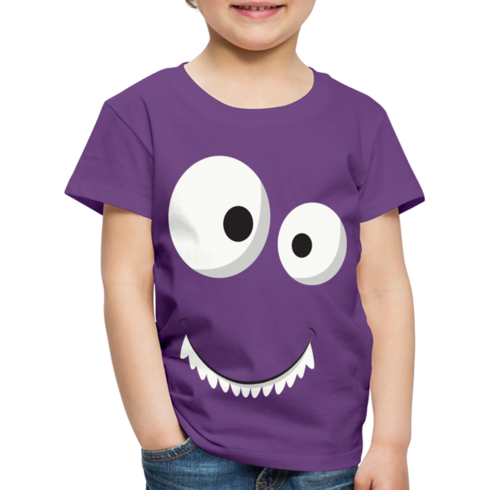 Kinder Premium T-Shirt - Monster Design - Lila