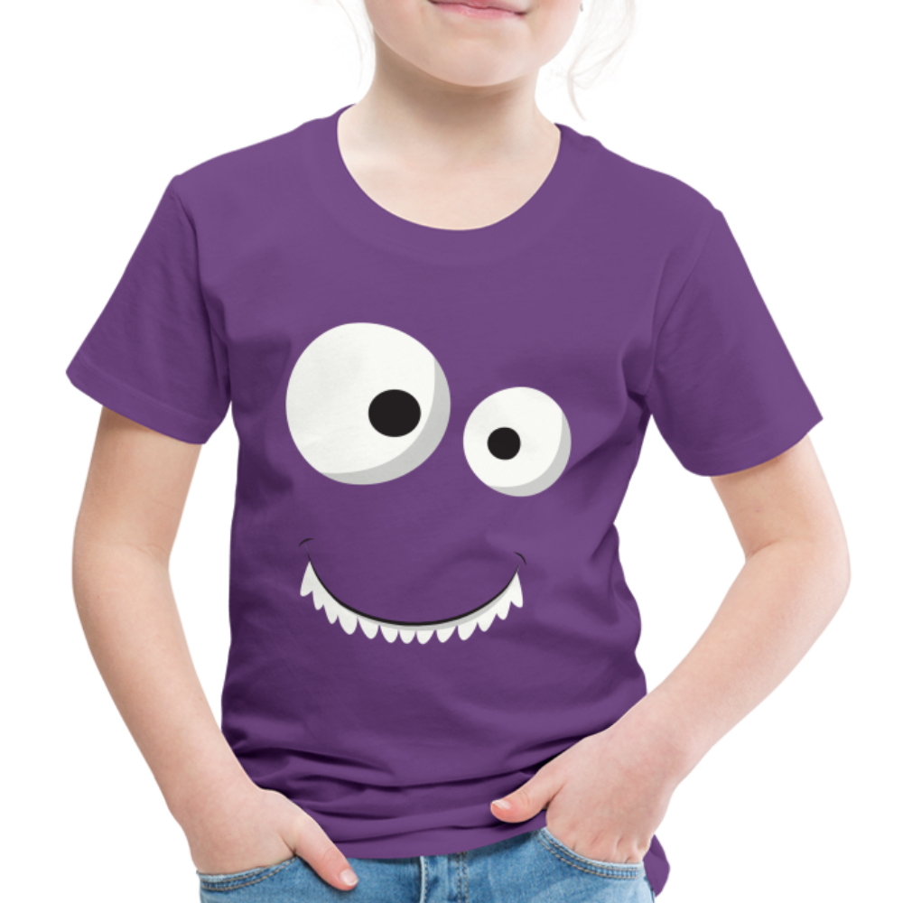 Kinder Premium T-Shirt - Monster Design - Lila