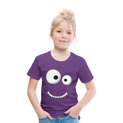 Kinder Premium T-Shirt - Monster Design - Lila