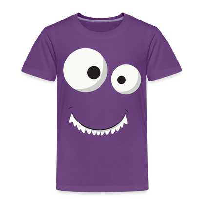 Kinder Premium T-Shirt - Monster Design - Lila