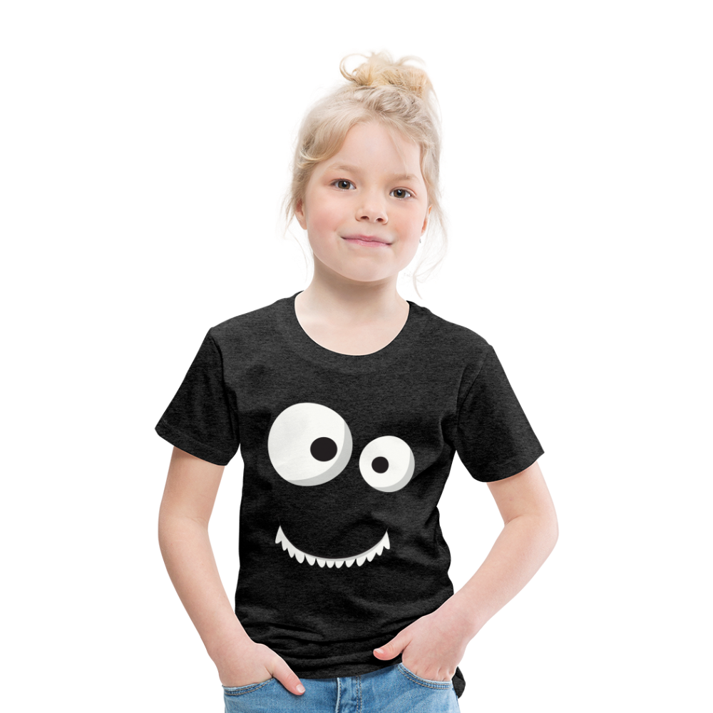 Kinder Premium T-Shirt - Monster Design - Anthrazit