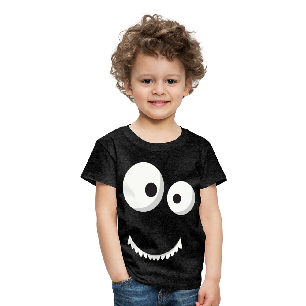 Kinder Premium T-Shirt - Monster Design - Anthrazit