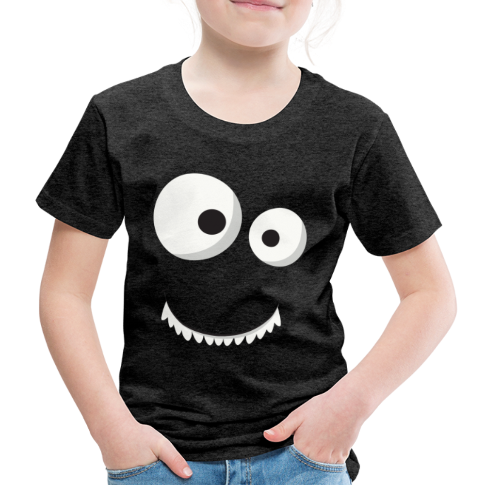 Kinder Premium T-Shirt - Monster Design - Anthrazit