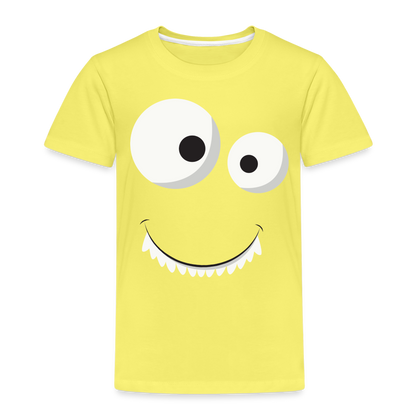 Kinder Premium T-Shirt - Monster Design - Gelb