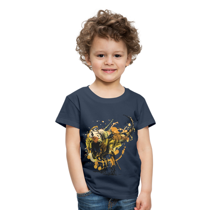 Kinder Premium T-Shirt - Dinosaurier- - T-Rex Design - Navy