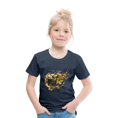 Kinder Premium T-Shirt - Dinosaurier- - T-Rex Design - Navy