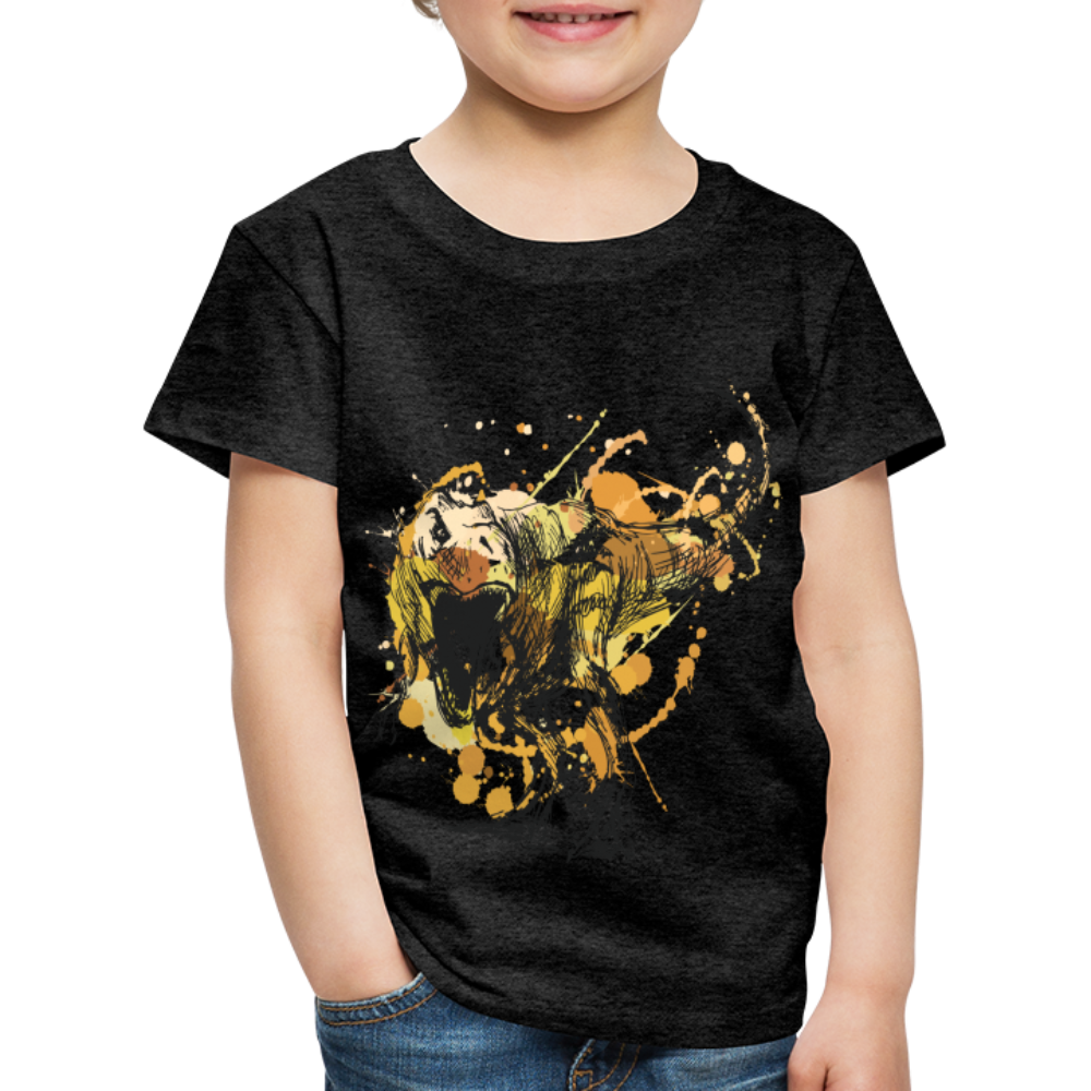 Kinder Premium T-Shirt - Dinosaurier- - T-Rex Design - Anthrazit