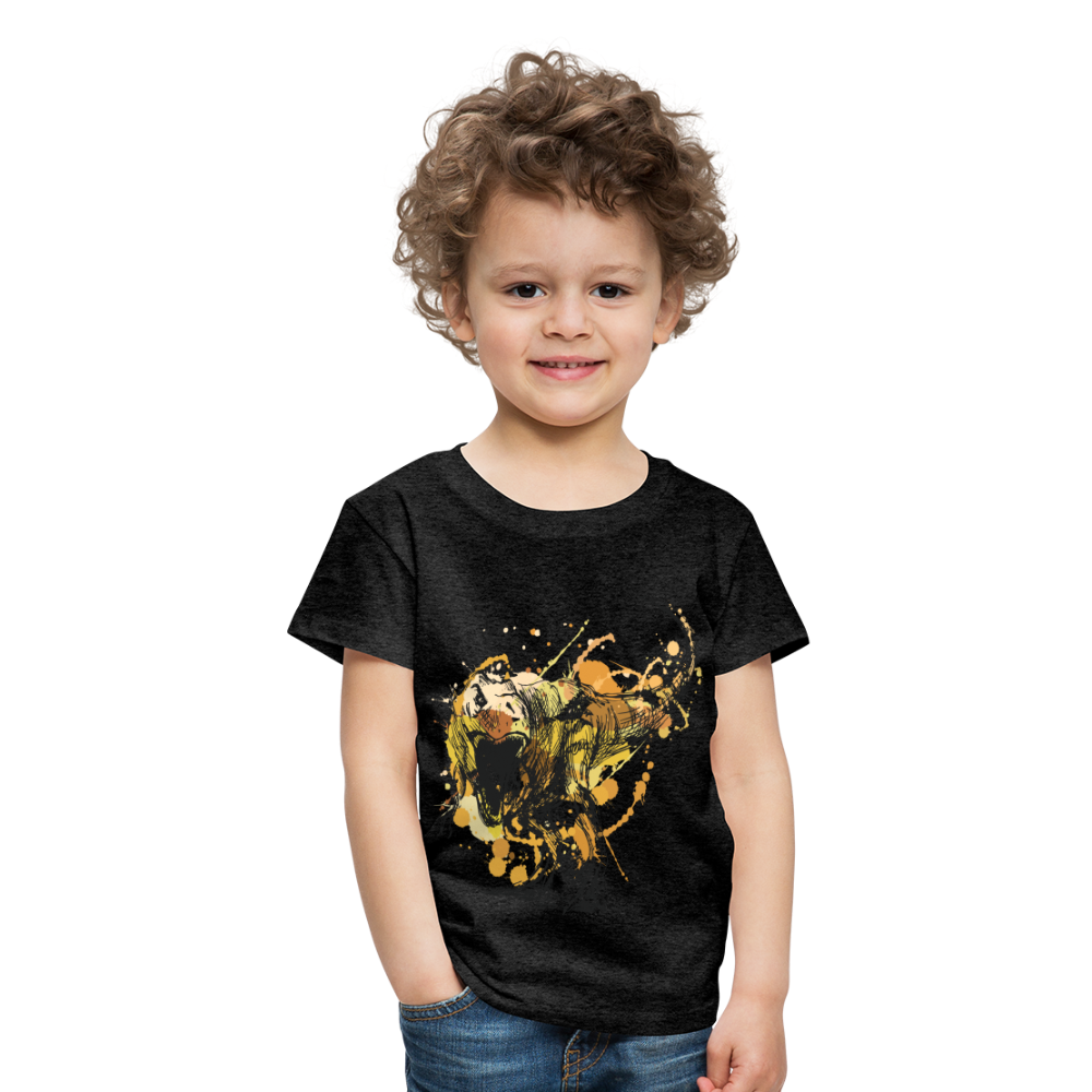 Kinder Premium T-Shirt - Dinosaurier- - T-Rex Design - Anthrazit