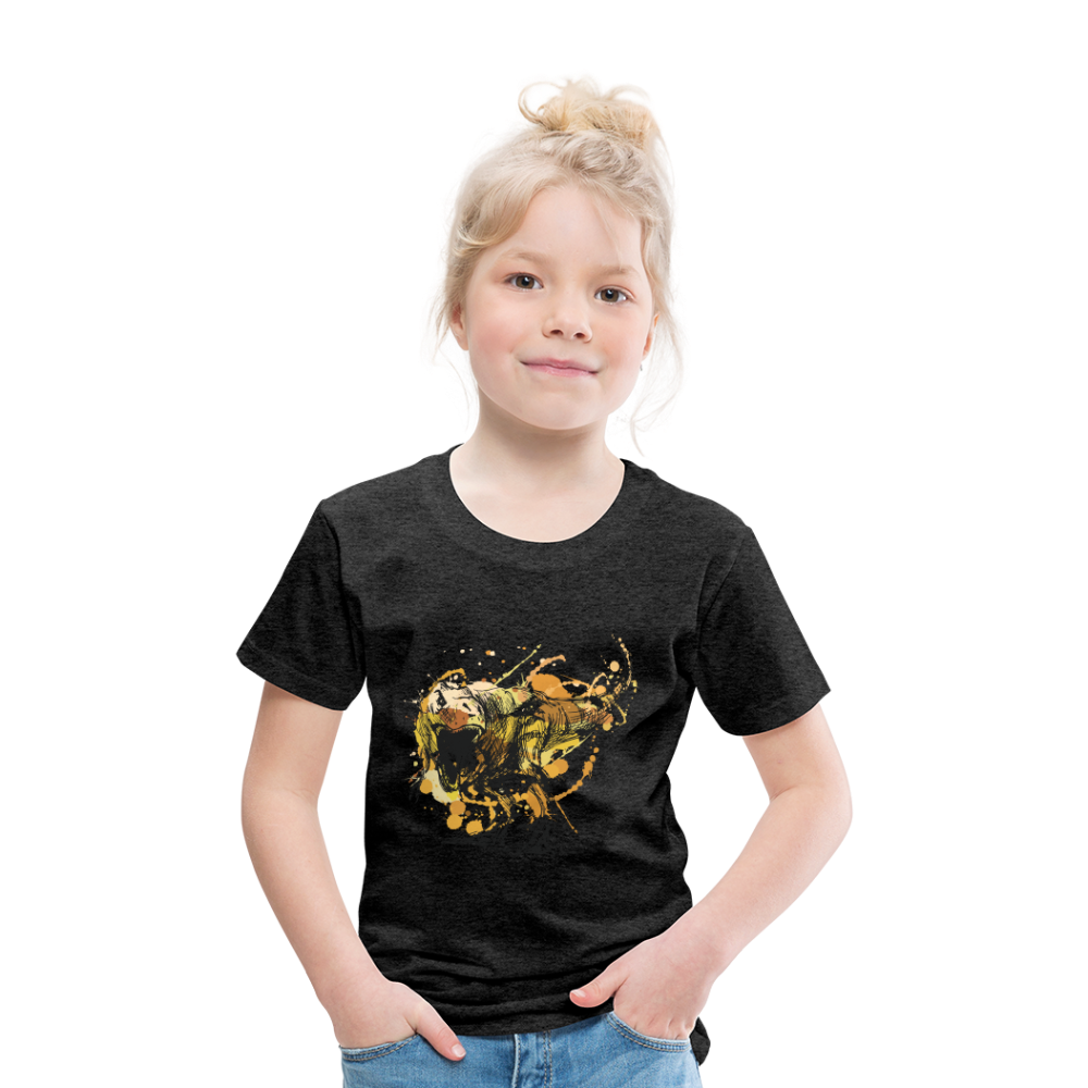 Kinder Premium T-Shirt - Dinosaurier- - T-Rex Design - Anthrazit