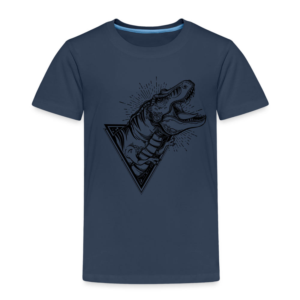 Kinder Premium T-Shirt - Dinosaurier - T-Rex Design - Navy