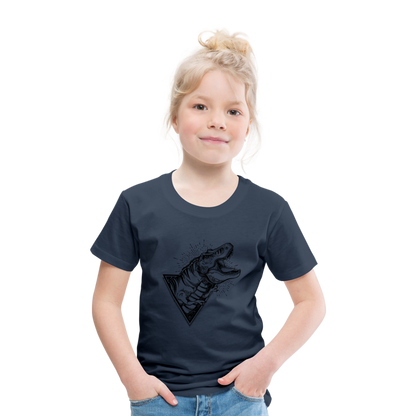 Kinder Premium T-Shirt - Dinosaurier - T-Rex Design - Navy