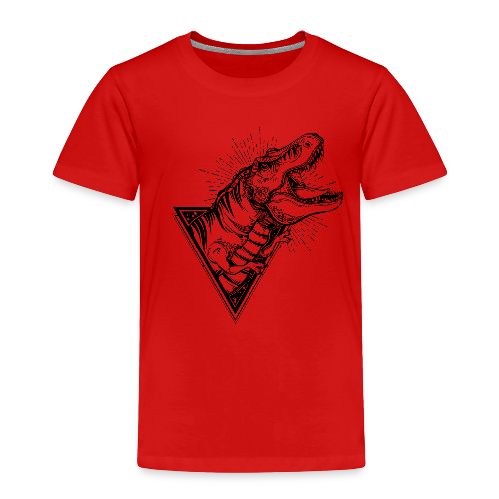 Kinder Premium T-Shirt - Dinosaurier - T-Rex Design - Rot