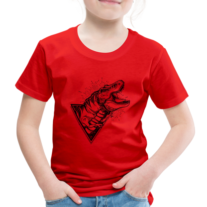 Kinder Premium T-Shirt - Dinosaurier - T-Rex Design - Rot