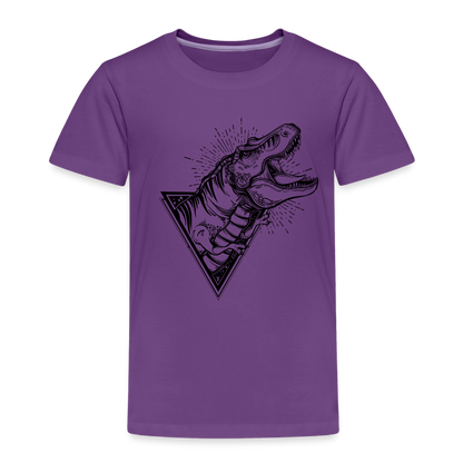 Kinder Premium T-Shirt - Dinosaurier - T-Rex Design - Lila