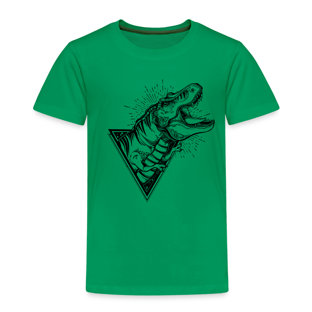 Kinder Premium T-Shirt - Dinosaurier - T-Rex Design - Kelly Green