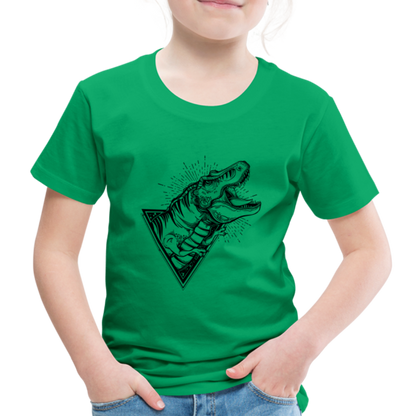 Kinder Premium T-Shirt - Dinosaurier - T-Rex Design - Kelly Green