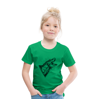 Kinder Premium T-Shirt - Dinosaurier - T-Rex Design - Kelly Green