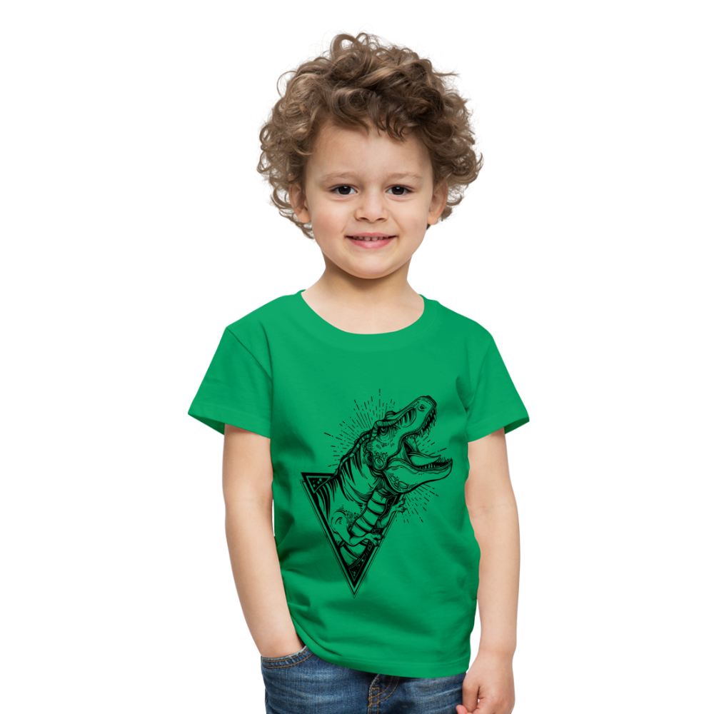 Kinder Premium T-Shirt - Dinosaurier - T-Rex Design - Kelly Green