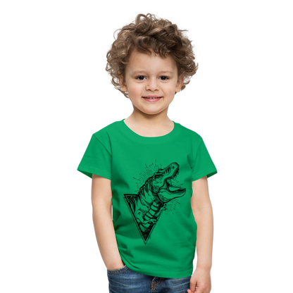 Kinder Premium T-Shirt - Dinosaurier - T-Rex Design - Kelly Green