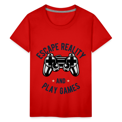 Teenager Premium T-Shirt - Gamer Design - Rot