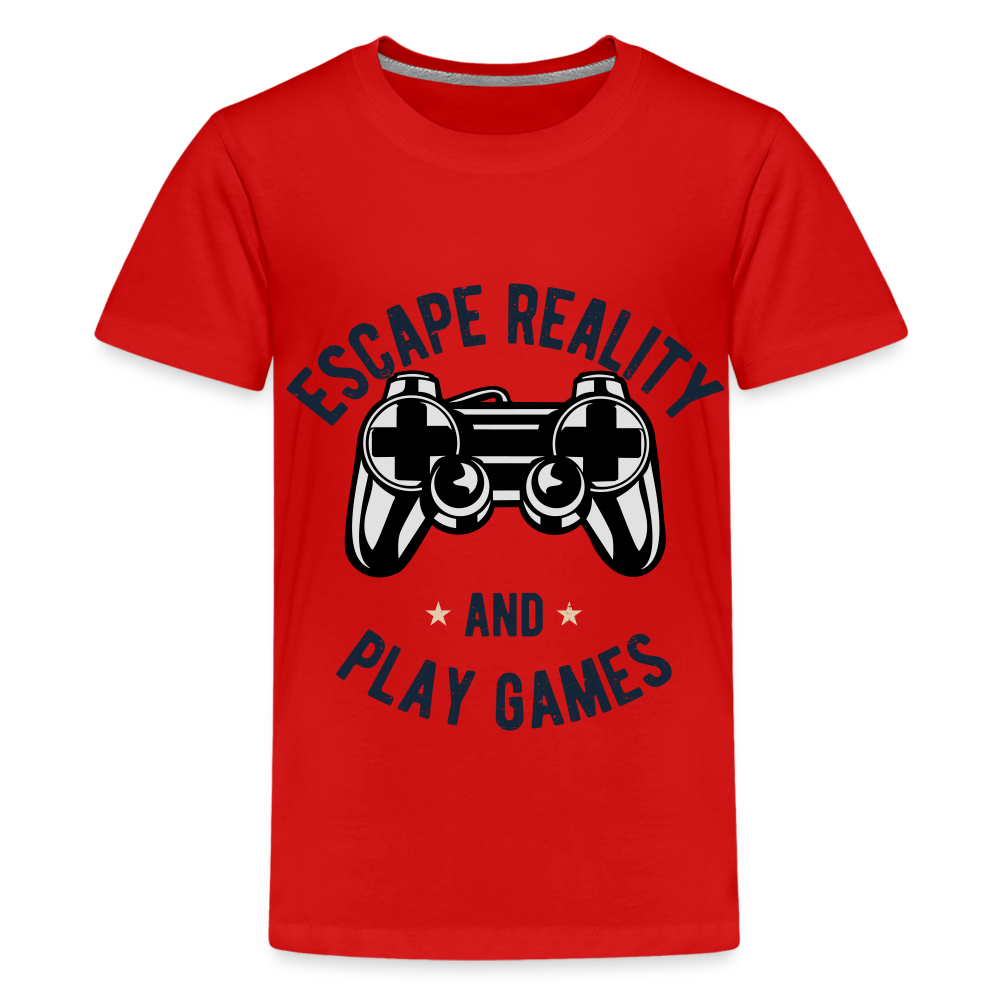 Teenager Premium T-Shirt - Gamer Design - Rot