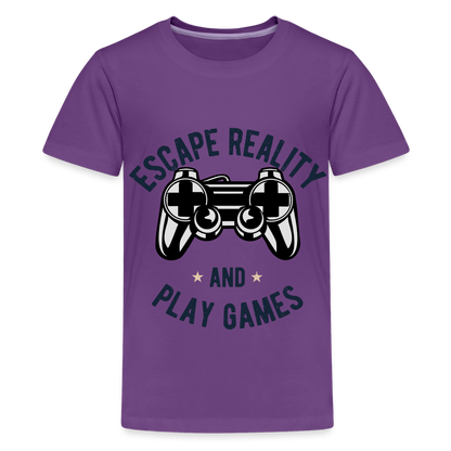 Teenager Premium T-Shirt - Gamer Design - Lila