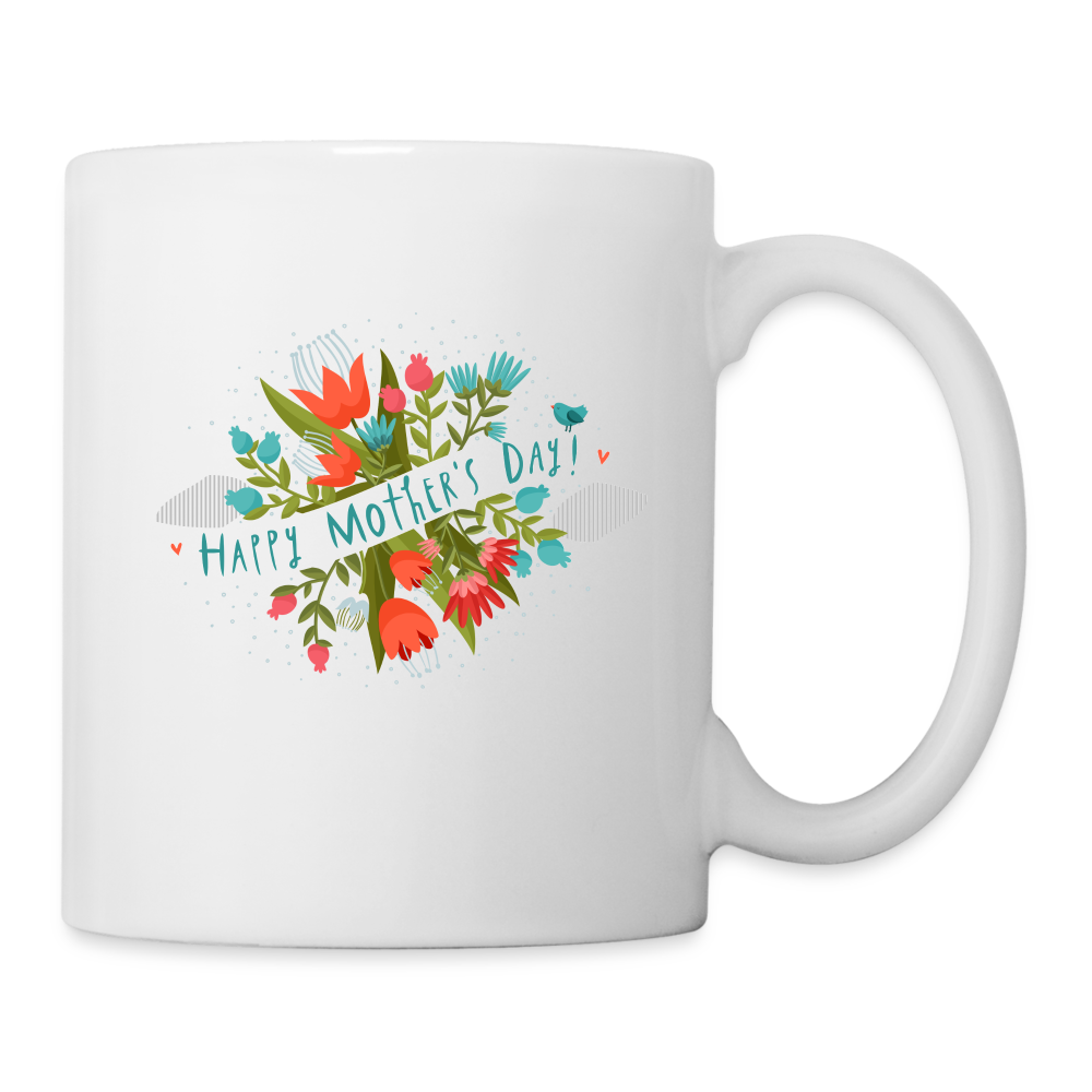 Tasse - Muttertag mit Happy Mother's Day Design - weiß