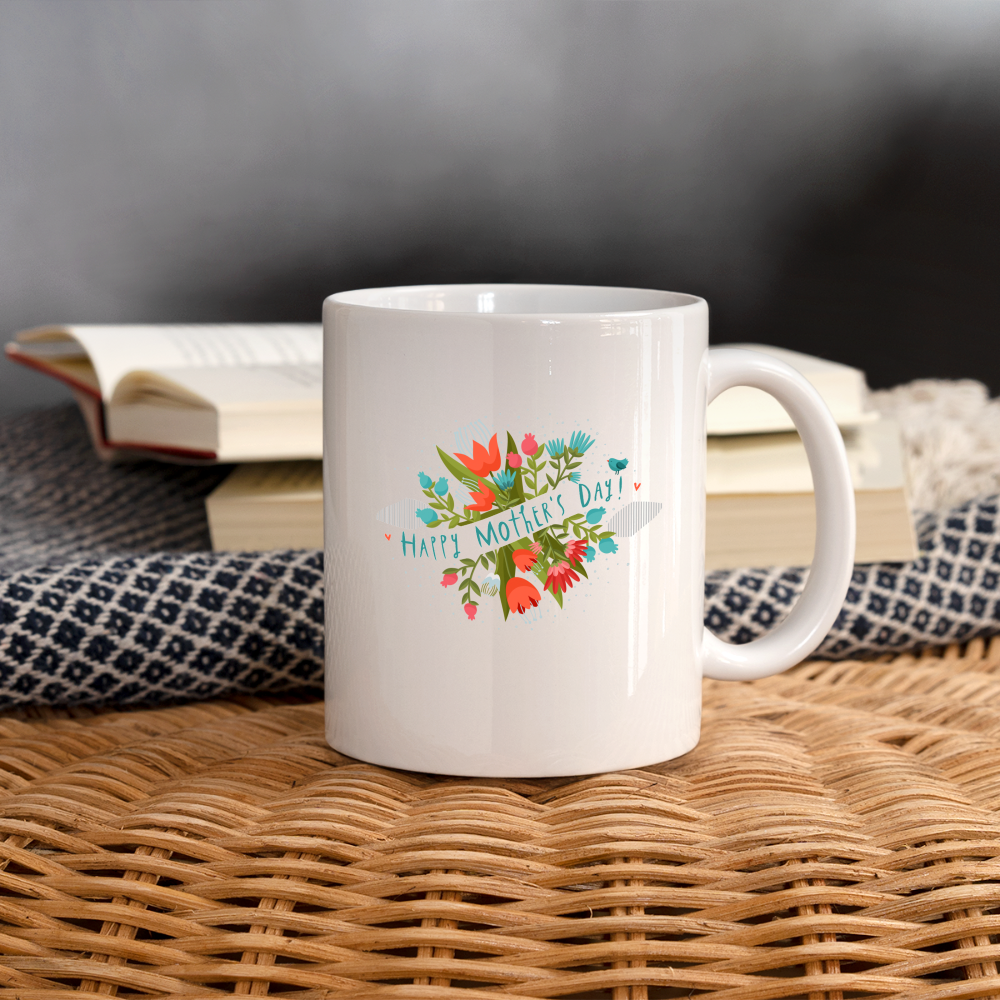 Tasse - Muttertag mit Happy Mother's Day Design - weiß