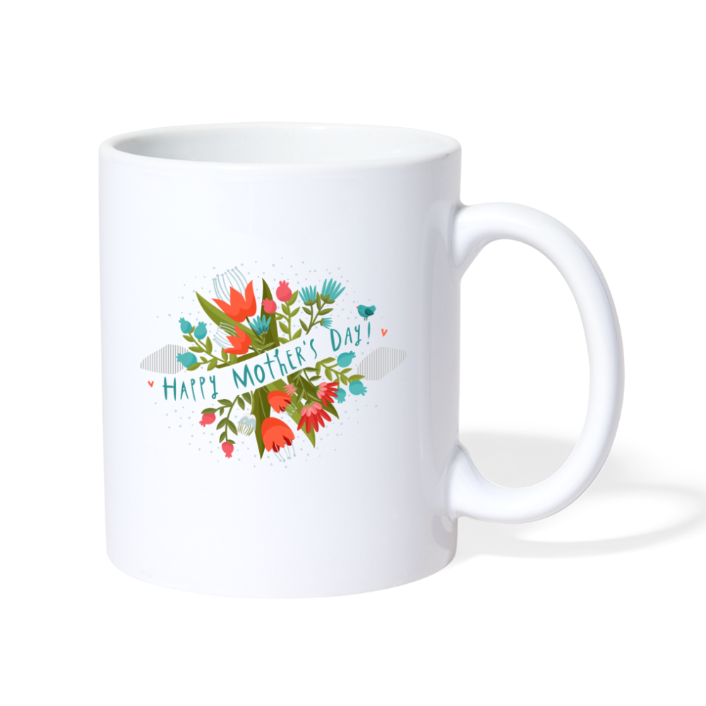 Tasse - Muttertag mit Happy Mother's Day Design - weiß