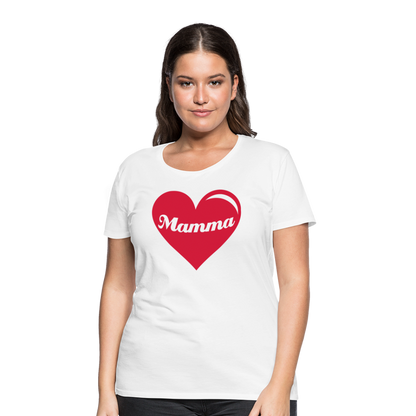 Frauen Premium T-Shirt - Mamma - Muttertags Design - weiß