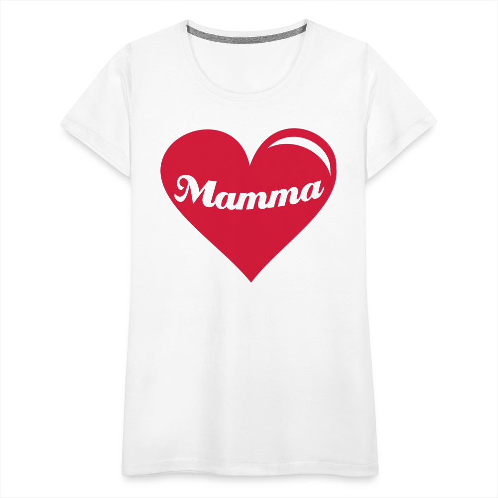 Frauen Premium T-Shirt - Mamma - Muttertags Design - weiß