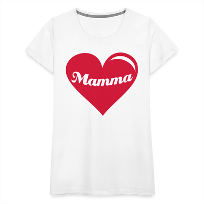 Frauen Premium T-Shirt - Mamma - Muttertags Design - weiß