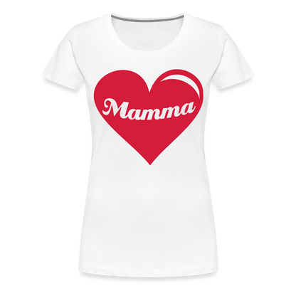 Frauen Premium T-Shirt - Mamma - Muttertags Design - weiß