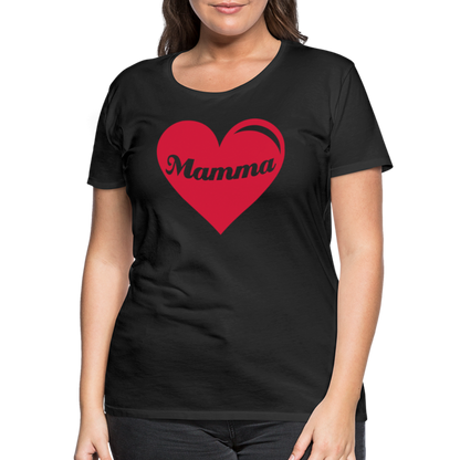 Frauen Premium T-Shirt - Mamma - Muttertags Design - Schwarz