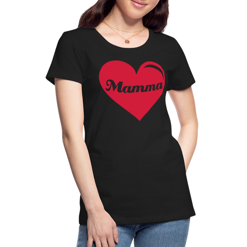 Frauen Premium T-Shirt - Mamma - Muttertags Design - Schwarz