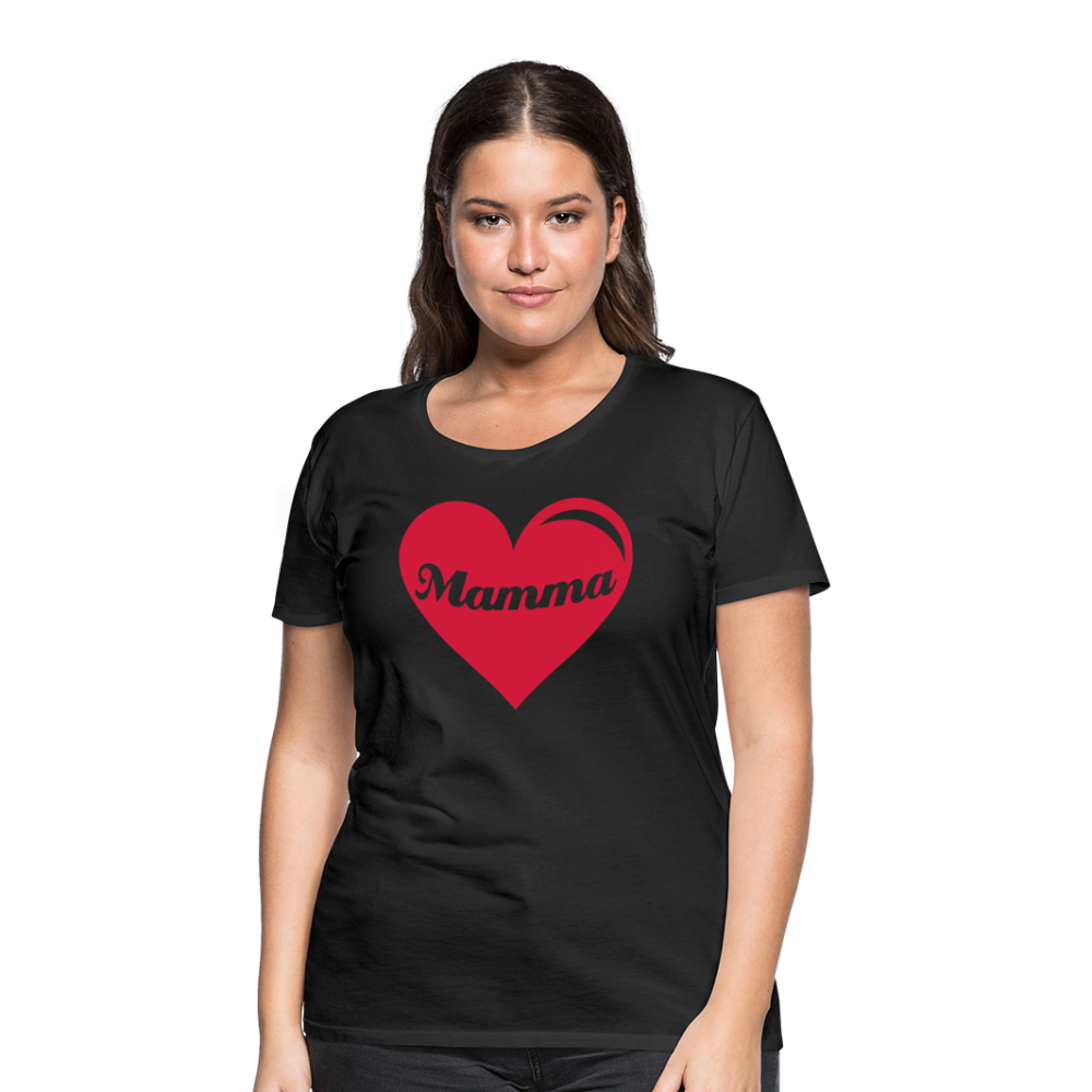 Frauen Premium T-Shirt - Mamma - Muttertags Design - Schwarz