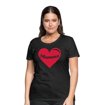 Frauen Premium T-Shirt - Mamma - Muttertags Design - Schwarz