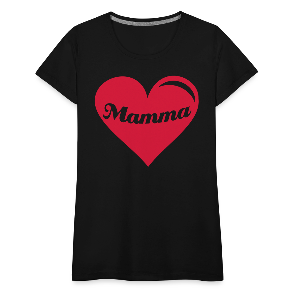 Frauen Premium T-Shirt - Mamma - Muttertags Design - Schwarz