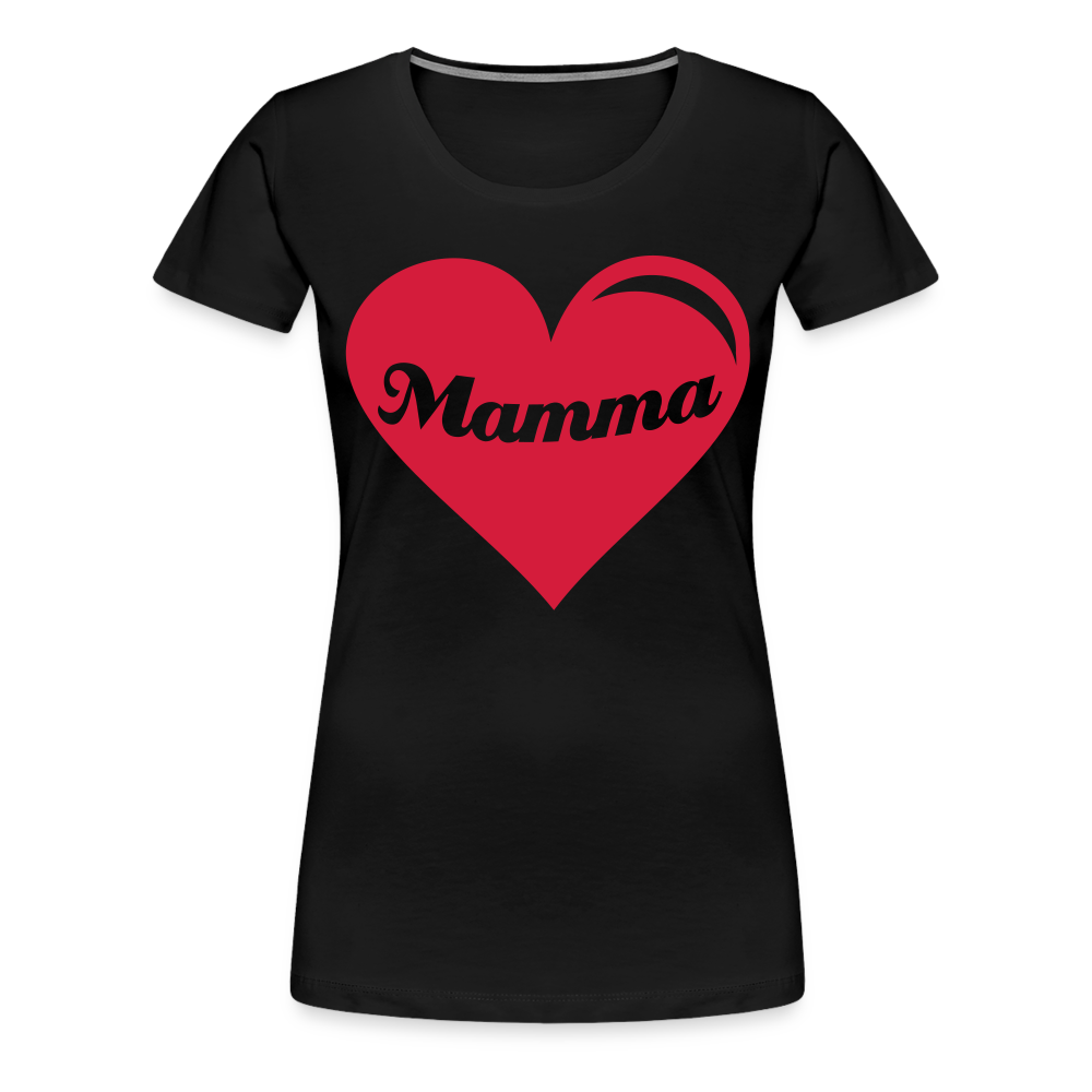 Frauen Premium T-Shirt - Mamma - Muttertags Design - Schwarz