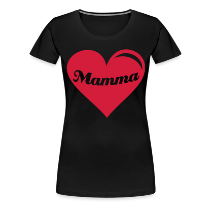 Frauen Premium T-Shirt - Mamma - Muttertags Design - Schwarz