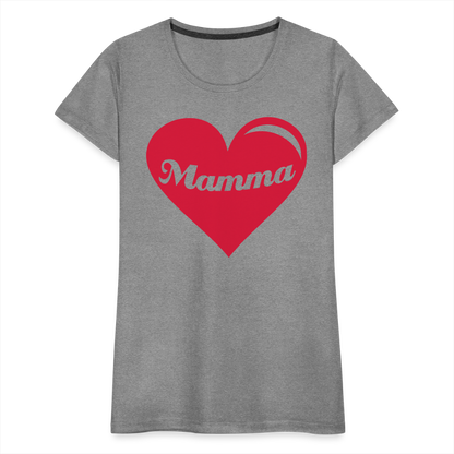 Frauen Premium T-Shirt - Mamma - Muttertags Design - Grau meliert