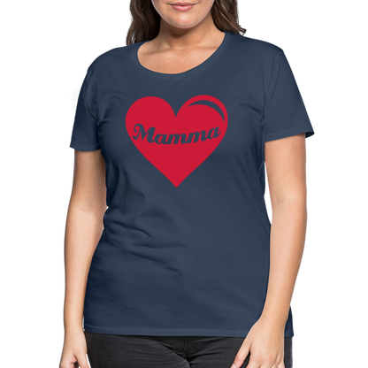 Frauen Premium T-Shirt - Mamma - Muttertags Design - Navy