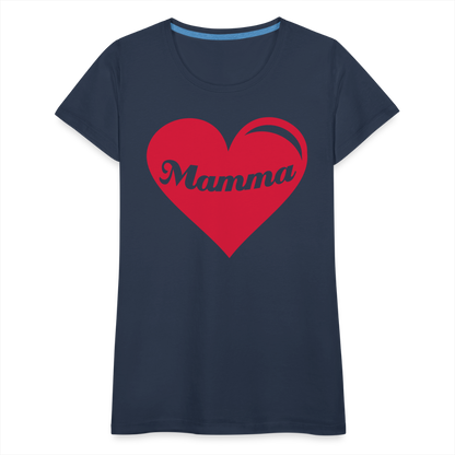 Frauen Premium T-Shirt - Mamma - Muttertags Design - Navy