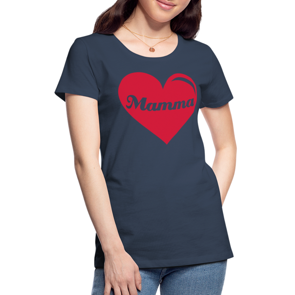 Frauen Premium T-Shirt - Mamma - Muttertags Design - Navy